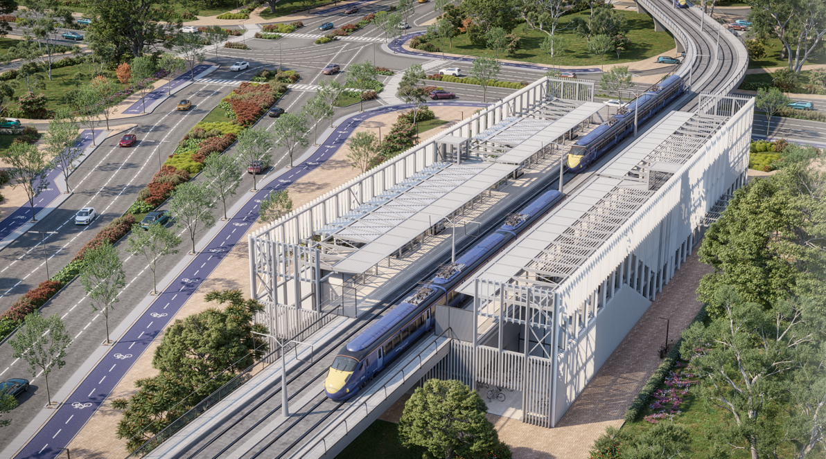 Green Line - Yarkon bridge and Reading station